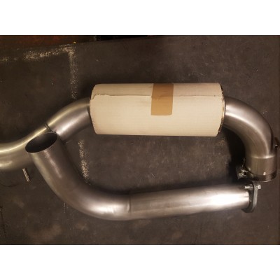 KMS Motorsport Centre Exhaust Section RESONATED - Focus Mk2 ST RS